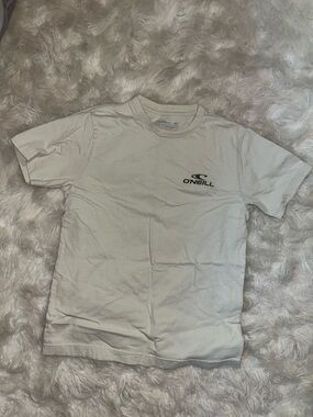 O'Neill Cream Short Sleeve Tee with Black Logo